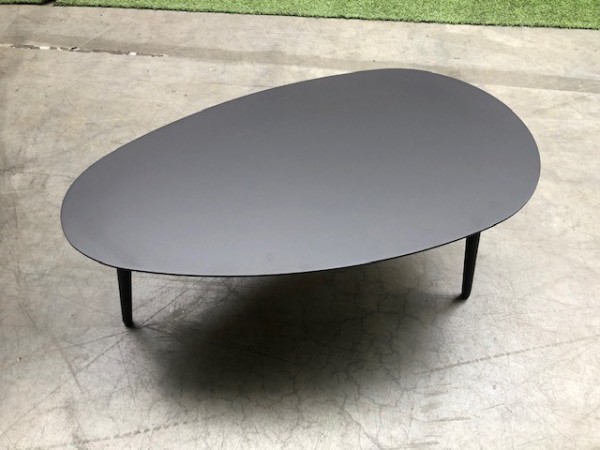Jati & Kebon Sarina Lounge Tisch eisengrau 90x49 cm, Höhe 38 cm