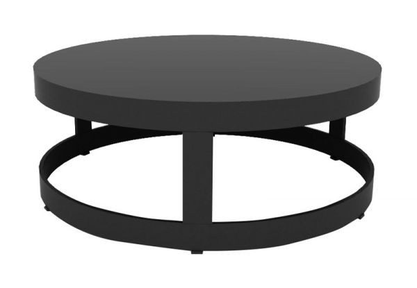 Jati & Kebon Burford Tisch ø 62 cm, Höhe 27 cm eisengrau