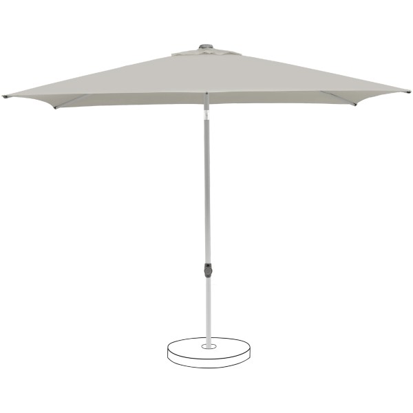 Suncomfort by Glatz Pop Up Schirm, 250x200 cm, Bezug Light Grey 013