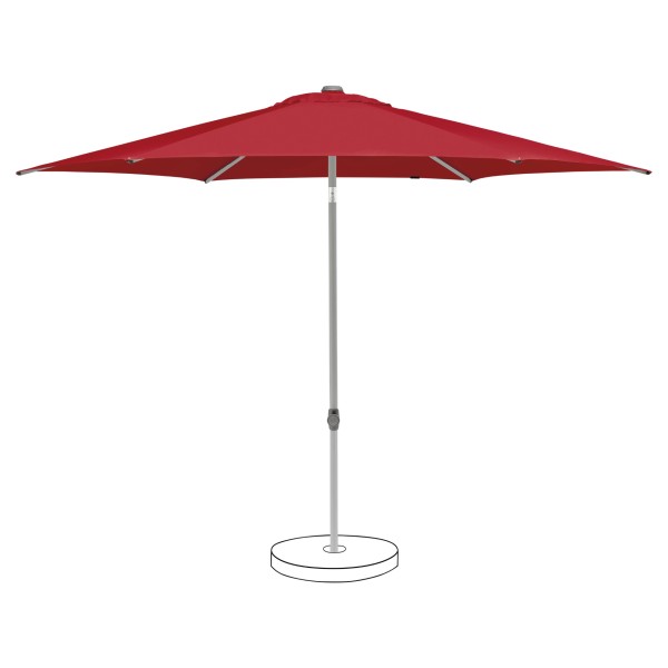 Suncomfort by Glatz Pop Up Schirm, ø 300 cm, Bezug Aurora Red 064