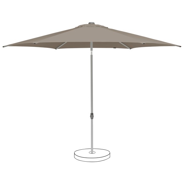 Suncomfort by Glatz Pop Up Schirm, ø 300 cm, Bezug Light Taupe 053