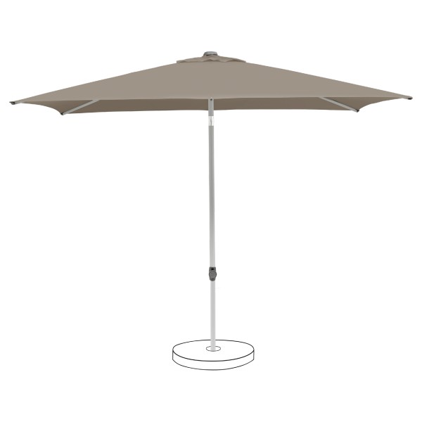 Suncomfort by Glatz Pop Up Schirm, 250x200 cm, Bezug Light Taupe 053