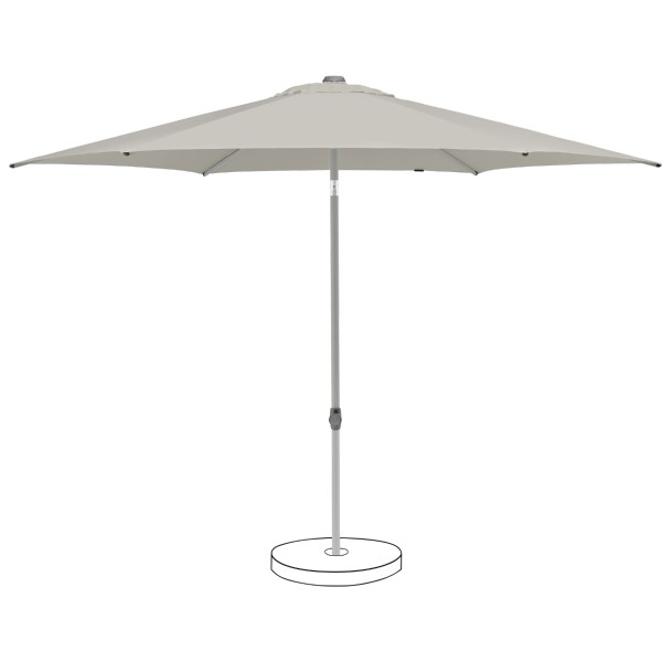 Suncomfort by Glatz Pop Up Schirm, ø 300 cm, Bezug Light Grey 013
