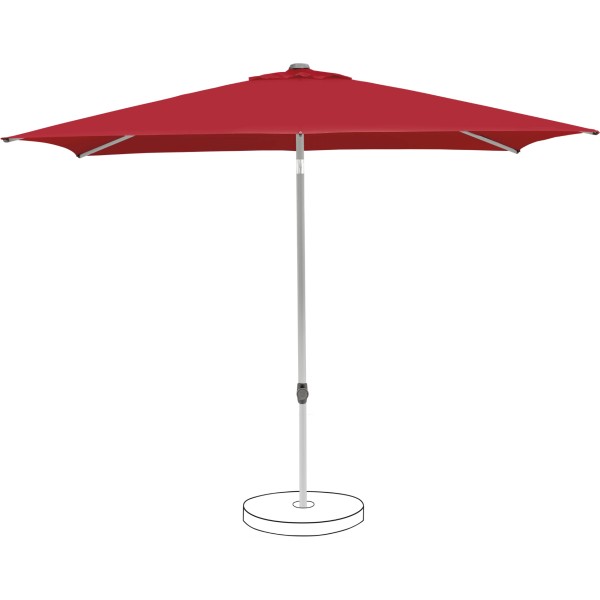 Suncomfort by Glatz Pop Up Schirm, 250x200 cm, Bezug Aurora Red 064