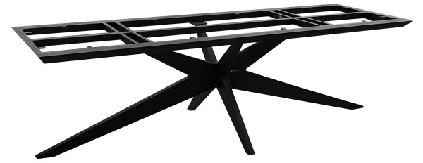 Jati & Kebon Yate Tischgestell 240x85cm eisengrau für Tischplatten 280x100cm