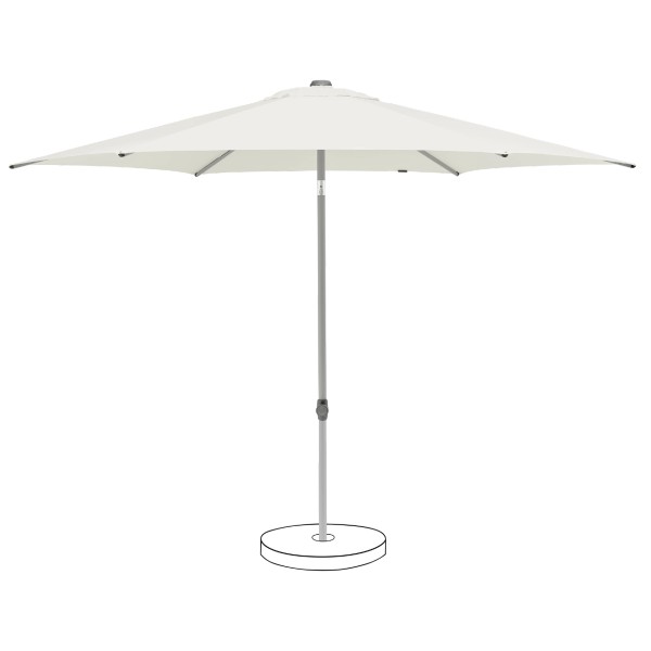 Suncomfort by Glatz Pop Up Schirm, ø 250 cm, Bezug Sand White 050