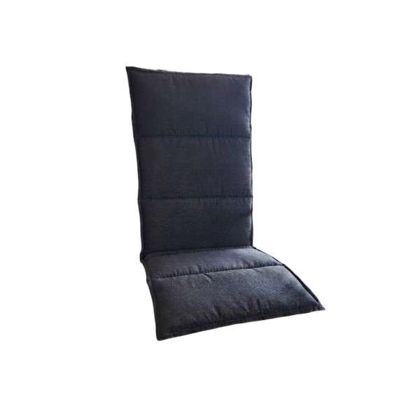 Kissen dunkelgrau für Klappsessel/Hochlehner, 120x48 cm