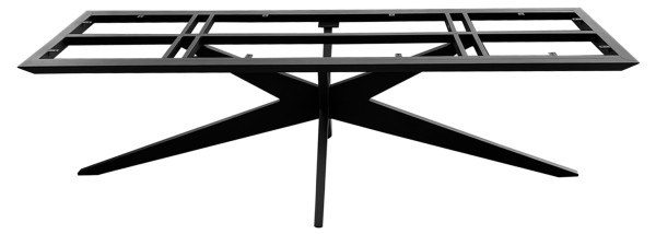 Jati & Kebon Yate Tischgestell 200x85cm eisengrau für Tischplatten 240x100cm