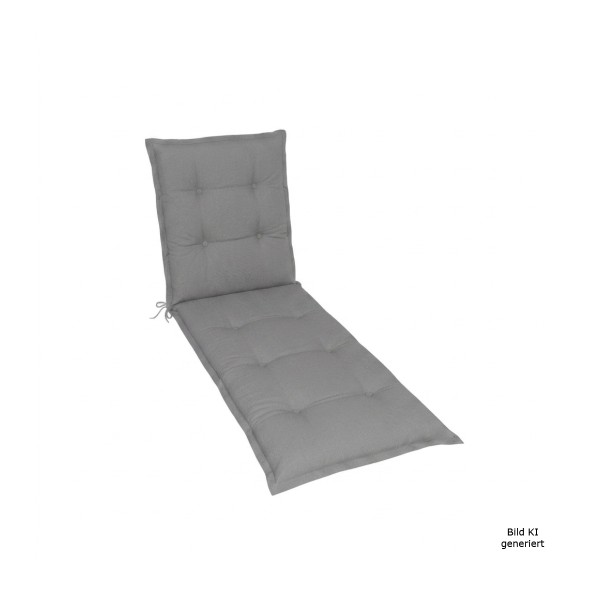KETTtex Kissen Florence grau 200x60x8 cm für Liege