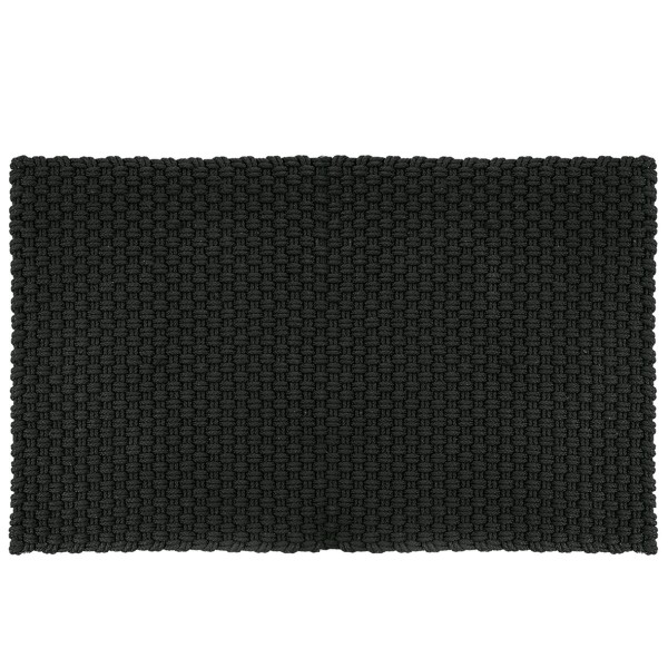Pad in/outdoor Teppich Uni 72x130 cm, black