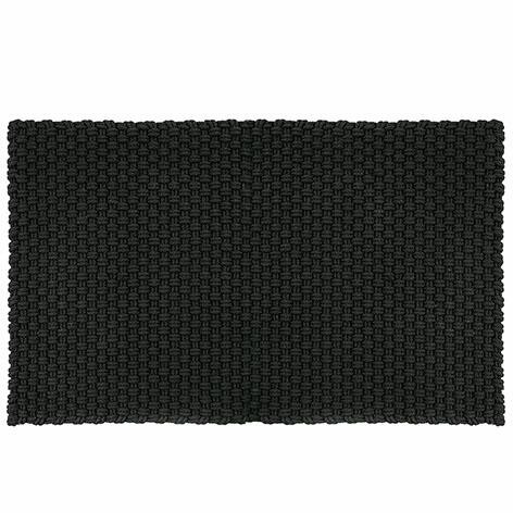 Pad in/outdoor Teppich Uni 170x240 cm, black / schwarz